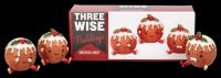 Christmas Pudding Figuren 3er Set - Drei weise Puddings