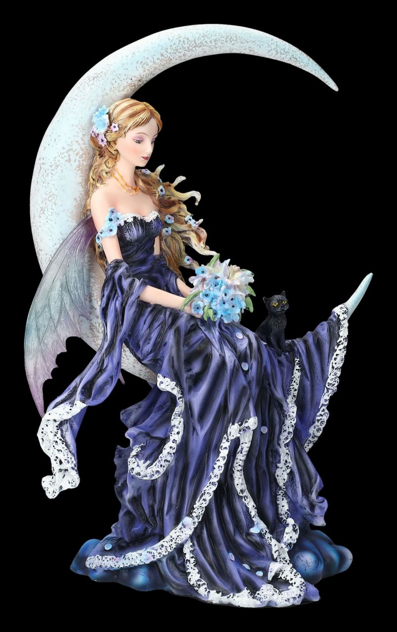 Fairy Figurine - Wind Moon dark blue by Nene Thomas
