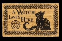Fantasy Doormat - A Witch Lives Here