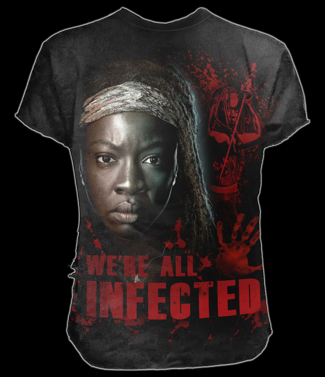 The Walking Dead T-Shirt - Michonne All Infected