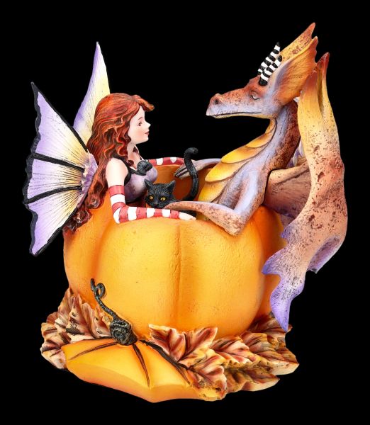 Elfen Figur mit Drache - Halloween Hangout