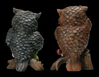 Funny Owl Figurine Set of 2 - Lucky Owls