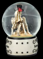 Snow Globe Skeleton Lovers - Love Never Dies