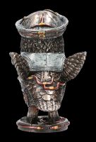 Steampunk Figurine - Owl Dixie Cup