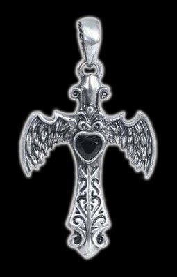 Halskette - geflügeltes Kreuz