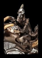 Skelett Figur Motorrad - Ride or Die bronzefarben