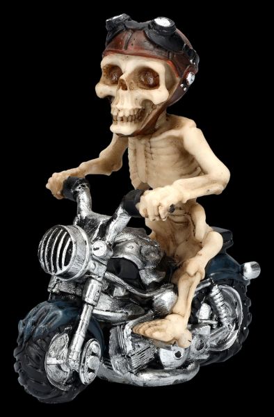 Skelettfigur auf Motorrad - Skelecruiser