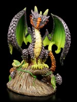 Blackberry Dragon Figurine by Stanley Morrison