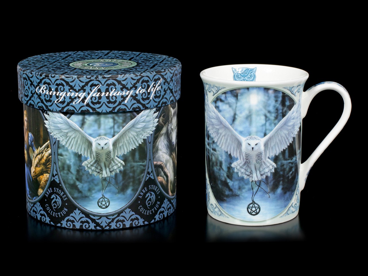 Porcelain Mug with Owl - Awaken your Magic