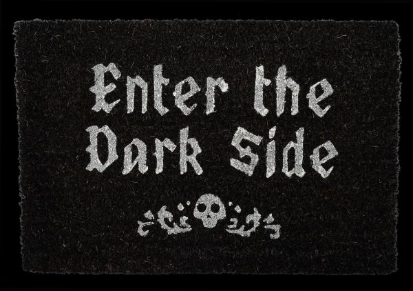Türmatte schwarz - Enter The Dark Side