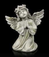 Engel Gartenfigur - Mädchen schaut zum Himmel