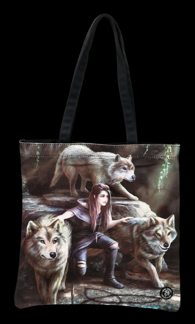 Tote Bag with Wolves - Power Of Three