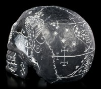 Skull with Mystic Ornaments - black