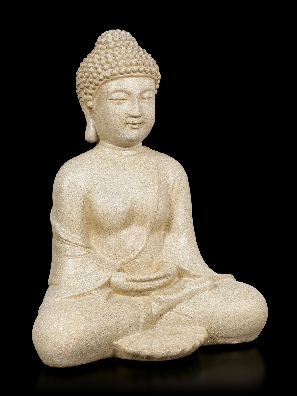 Meditierende Buddha Figur - Steinoptik