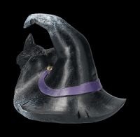 Cat Figurine with Witch Hat - Prue