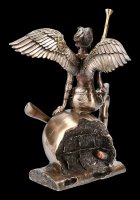 Steampunk Angel Figurine - Warrior on Propeller