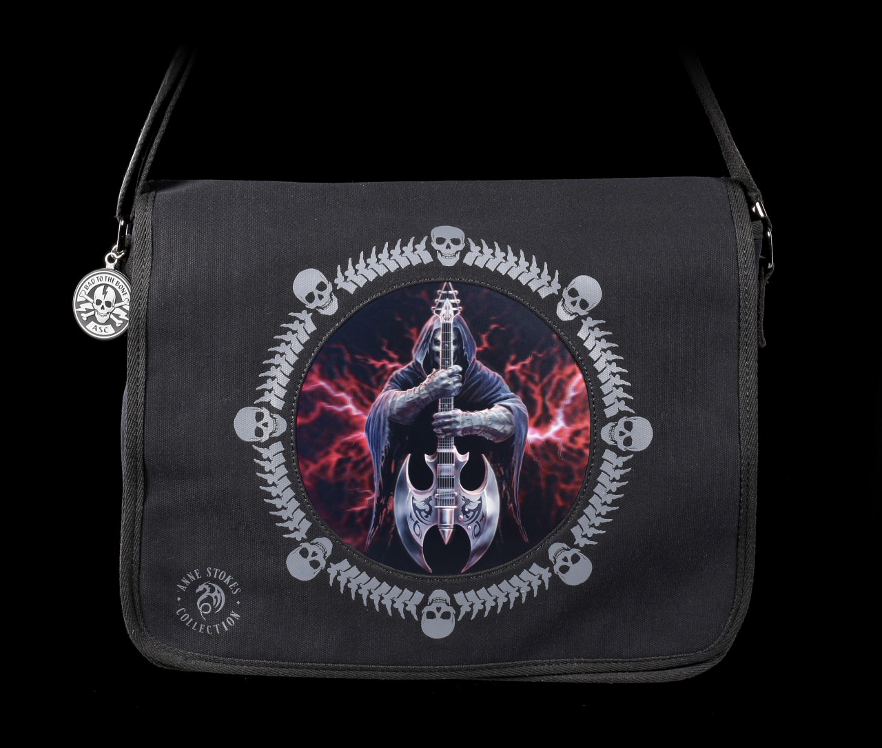 3D Messenger Bag with Reaper - Rock God