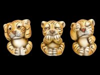 Tiger Baby Figurines - No Evil