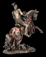 Deutscher Ritter auf Pferd mit Lanze - links