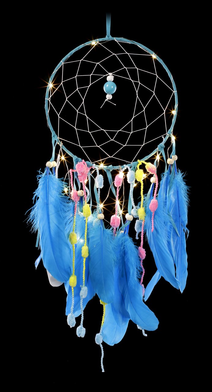Dreamcatcher with LED - Cerulean Dreams