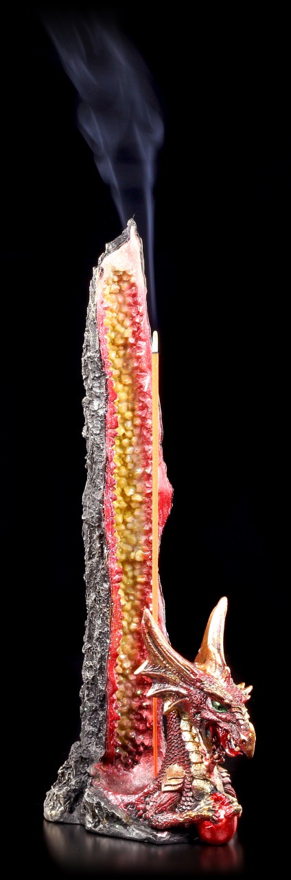Incense Stick Holder Dragon - Ruby's Stalagmite - Orange