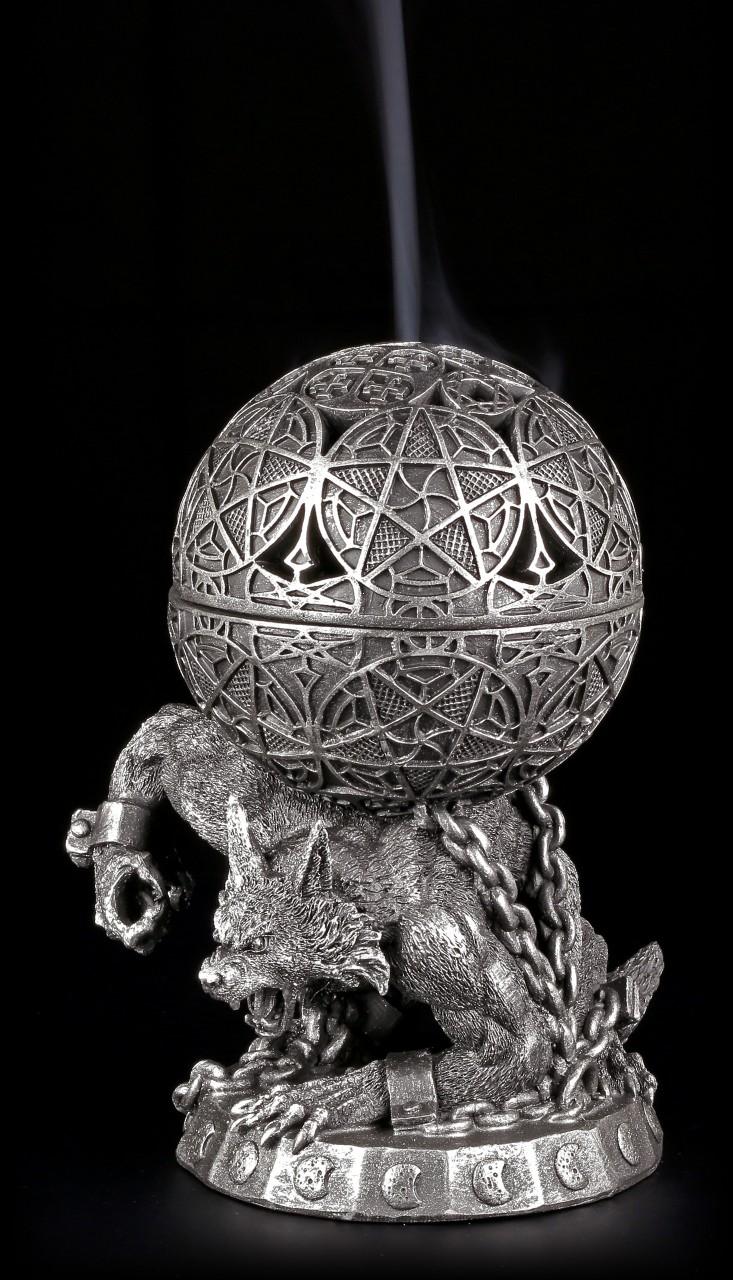 Incense Cone Holder - Werewolf with Pentagram
