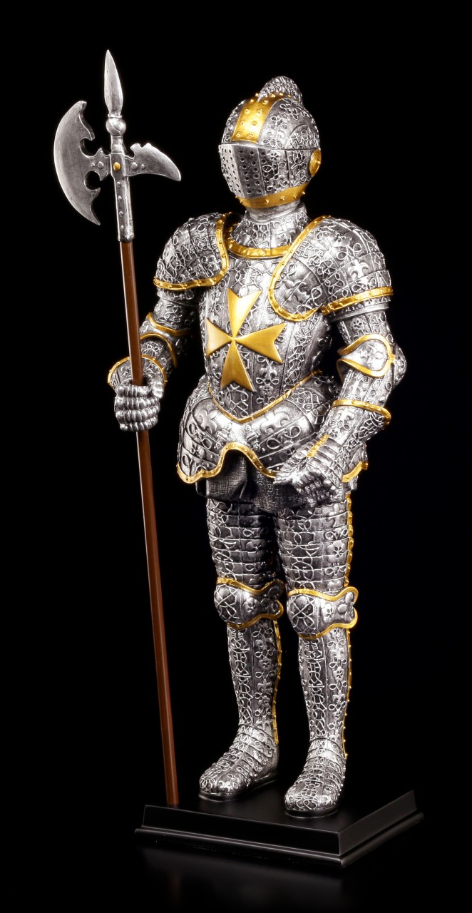 Knight Figurine - Maltese with Halberd