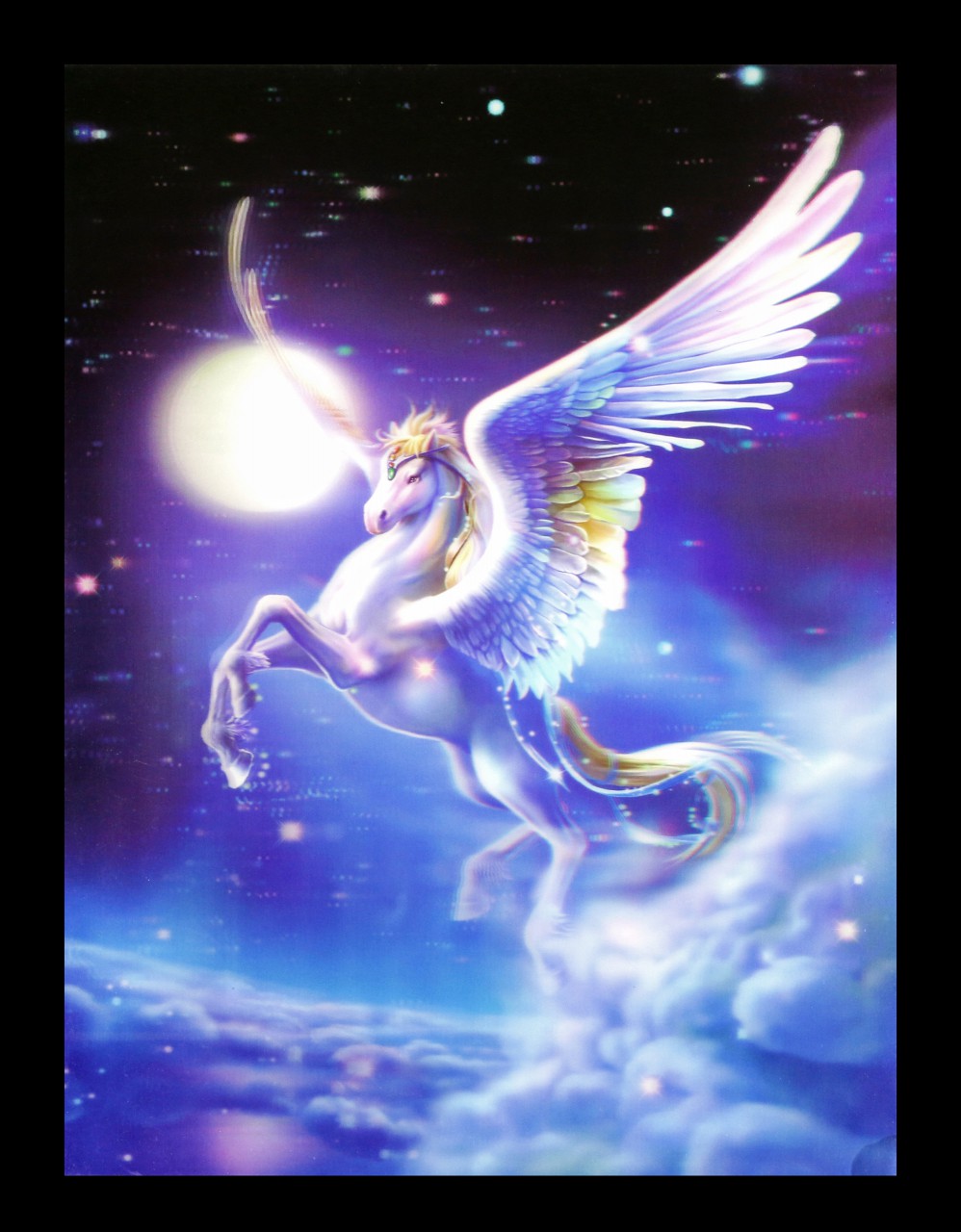3D-Picture with Pegasus - Guardian of the Universe