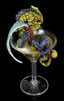 Drachen Figur im Martini Glas