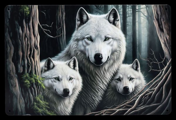 Metal Sign - Wolf Watcher