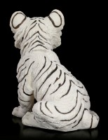 Weiße Tiger Figur - Baby sitzend