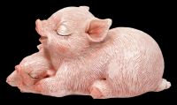 Mini Pig Figurine with Baby Pig - Snuggle