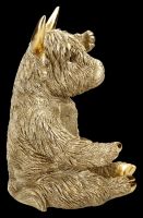 Highland Cow Wine Bottle Holder – Gold-coloured