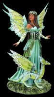 Elfen Figur mit Drache - Jewel of the Forest by Amy Brown