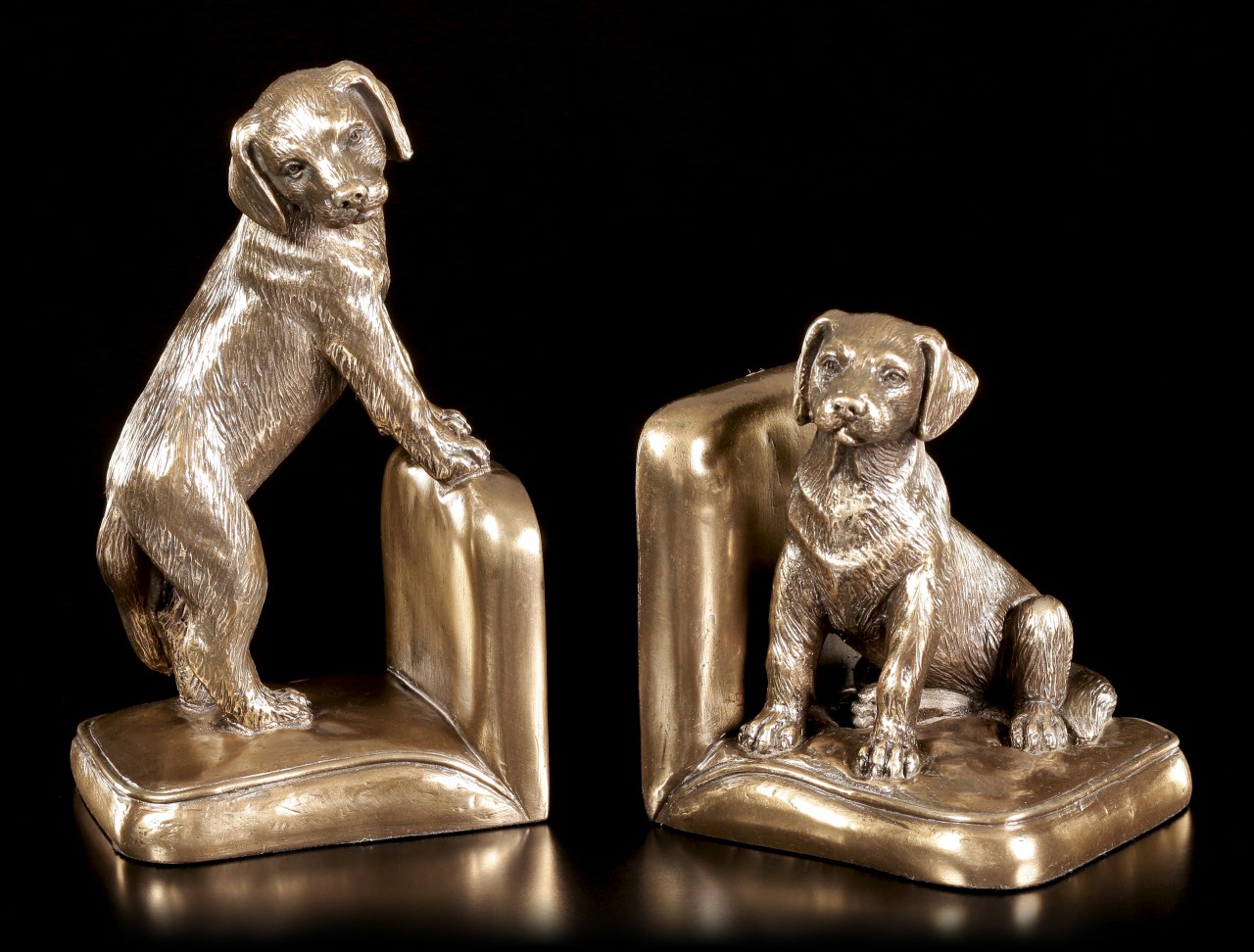 Dogs Bookend Set - Beagle Puppies