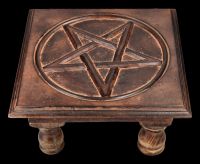 Altar Tisch mit antikem Pentagramm 30 cm