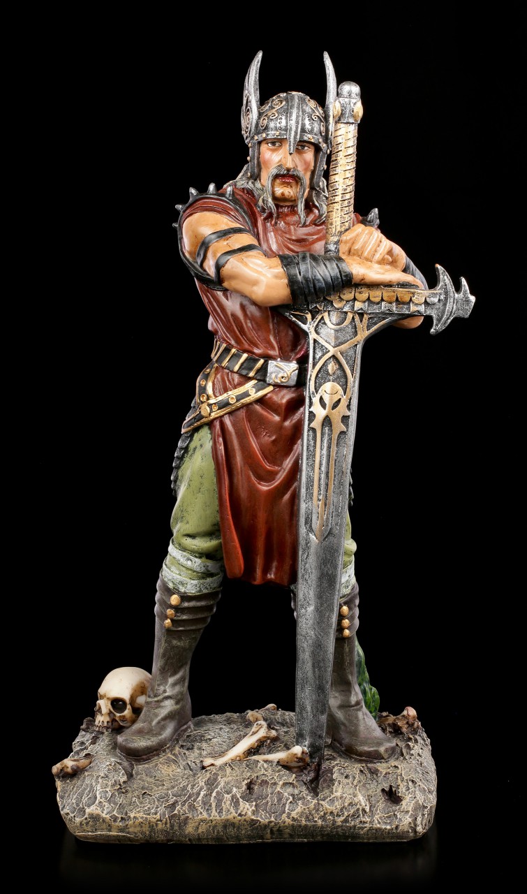 Viking Warrior Figurine with Sword