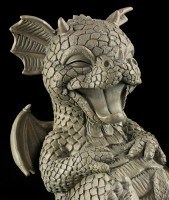 Garden Figurine - Dragon Cracked Up Laughing