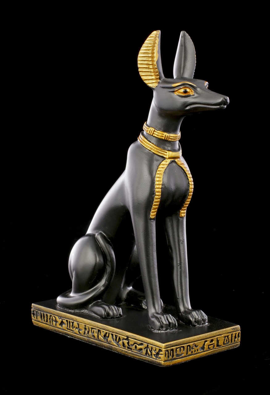 Anubis Figur Ägyptischer Gott Schwarz Gold Klein Anubis Figuren Ägypten Kulturen