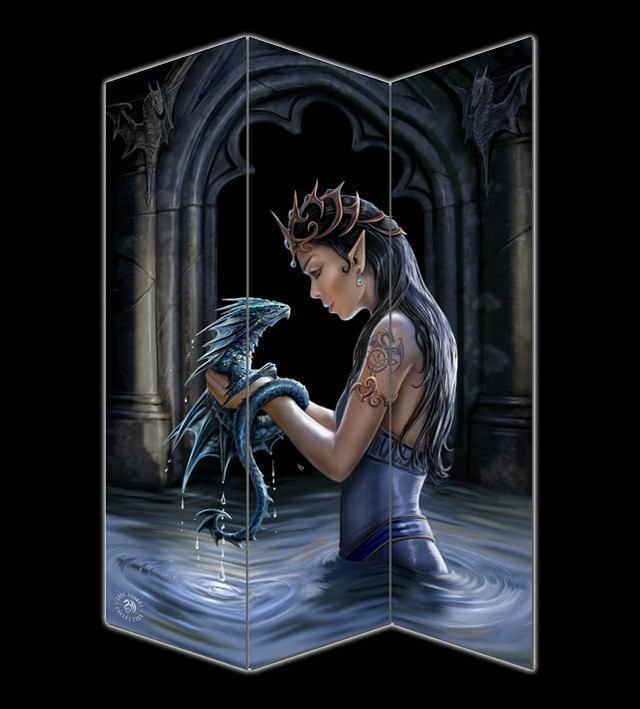 Raumteiler - Water Dragon by Anne Stokes