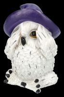 Owl Figurines Set of 3 - Snow Owls No Evil