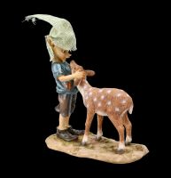 Pixie Goblin Figurine with Fawn - Bambi and Me