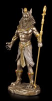 Egyptian Warrior Figurine - Anubis - bronzed