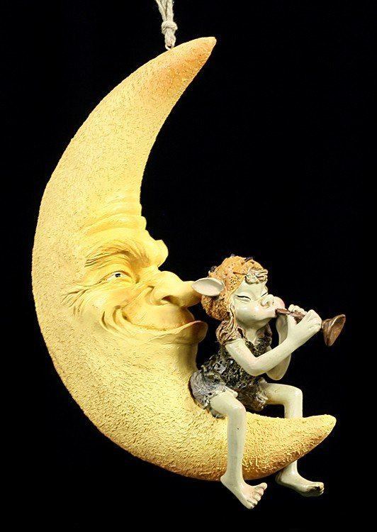 Pixie Figur auf Mond