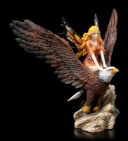 Elfen Figur - Silra auf Adler reitend