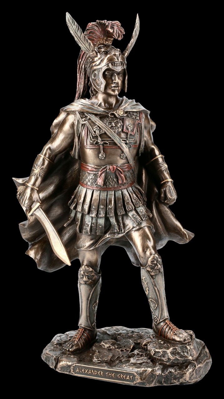 Alexander der Große Figur mit Schwert