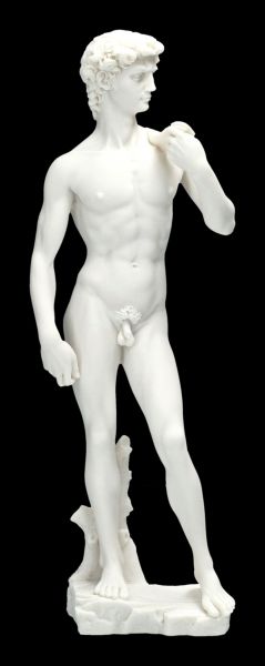 David Figur weiß nach Michelangelo