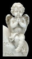 Garden Figurine - Angel sitting on Heart