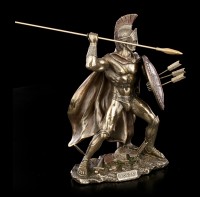 Leonidas I. Figur mit Schild und Speer
