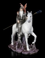 Sorcerer Figurine with Dragon on Unicorn